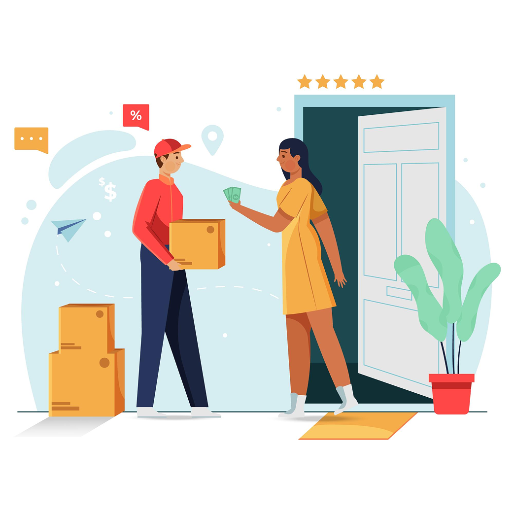 Delivery service illustration